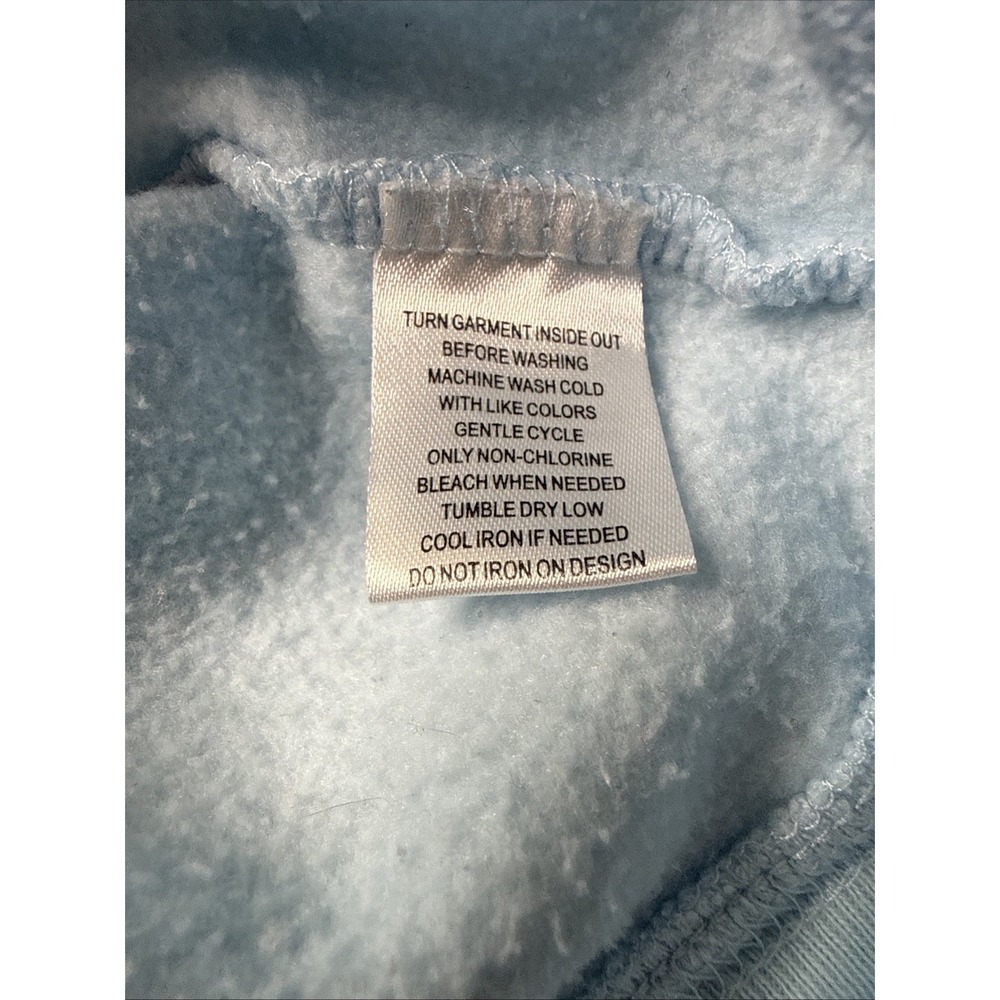 Peanuts Light Blue Sweatshirt with Skating Characters Holiday - Picture 8 of 8